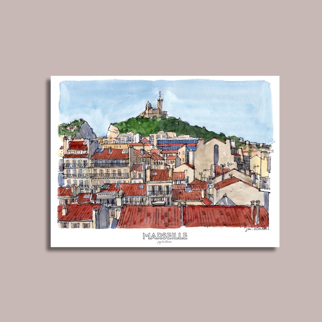 Carte Postale - Notre Dame de la Garde - JM Ucciani