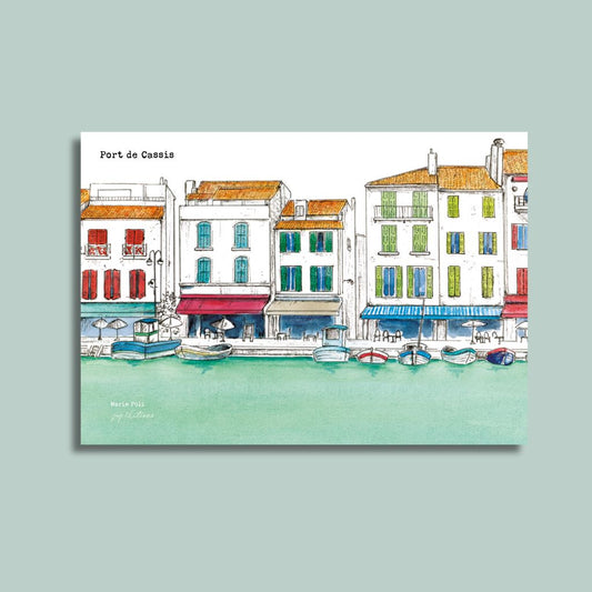Carte postale - Port de Cassis - Marie Poli