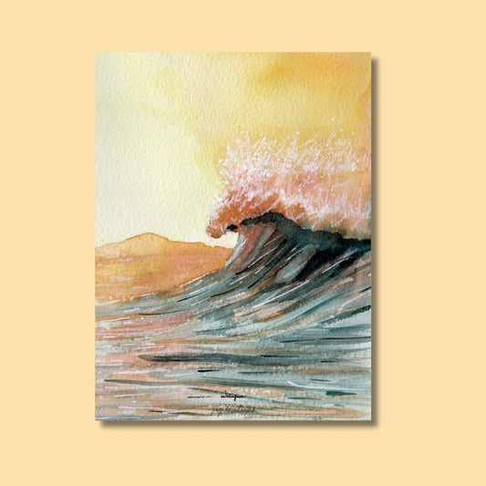 Carte postale - Océan Sunset 2 - Watergame