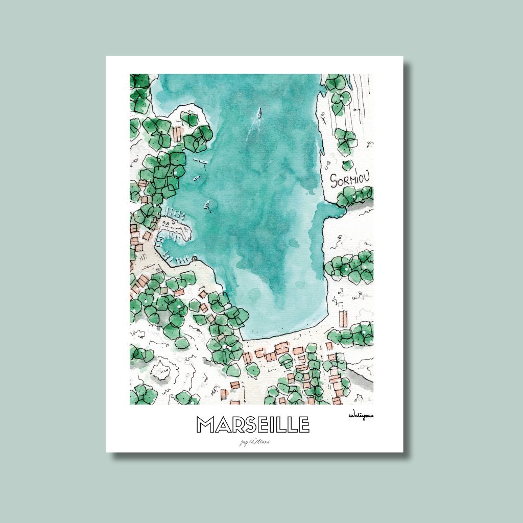 Carte postale - Sormiou - Watergame